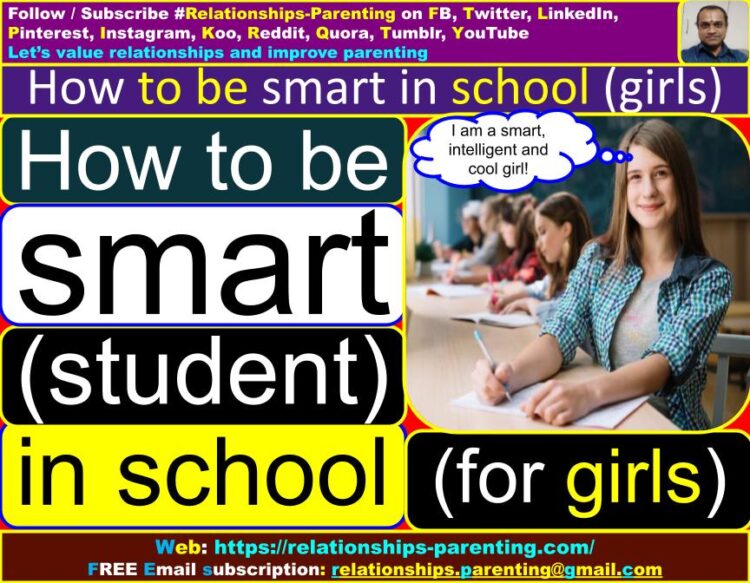 How to be Smart (Student) in School (Girls) | How can I be cool in school (girls)? | How to be an intelligent student at school (girls) | How can a girl look smart? | How can I be the best girl in class? | How can I be smart in school life?